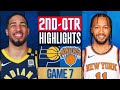 New York Knicks vs Indiana Pacers Game 7 Highlights 2nd-QTR | May 19 | 2024 NBA Playoffs