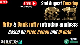 🔴 Live Nifty intraday trading | Bank Nifty Live Analysis | bank nifty prediction 2nd August 2022 screenshot 4