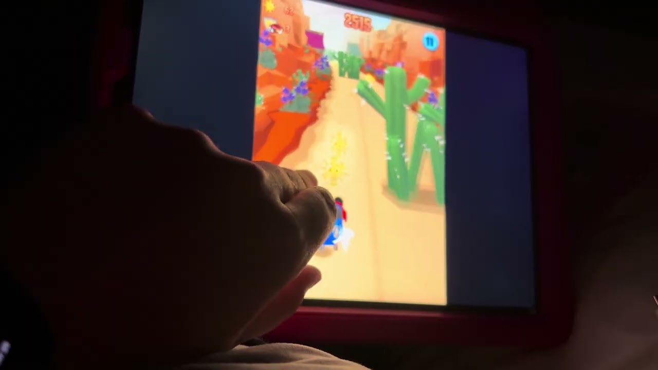 I am playing Tag with Ryan the game probably awesome 😎 