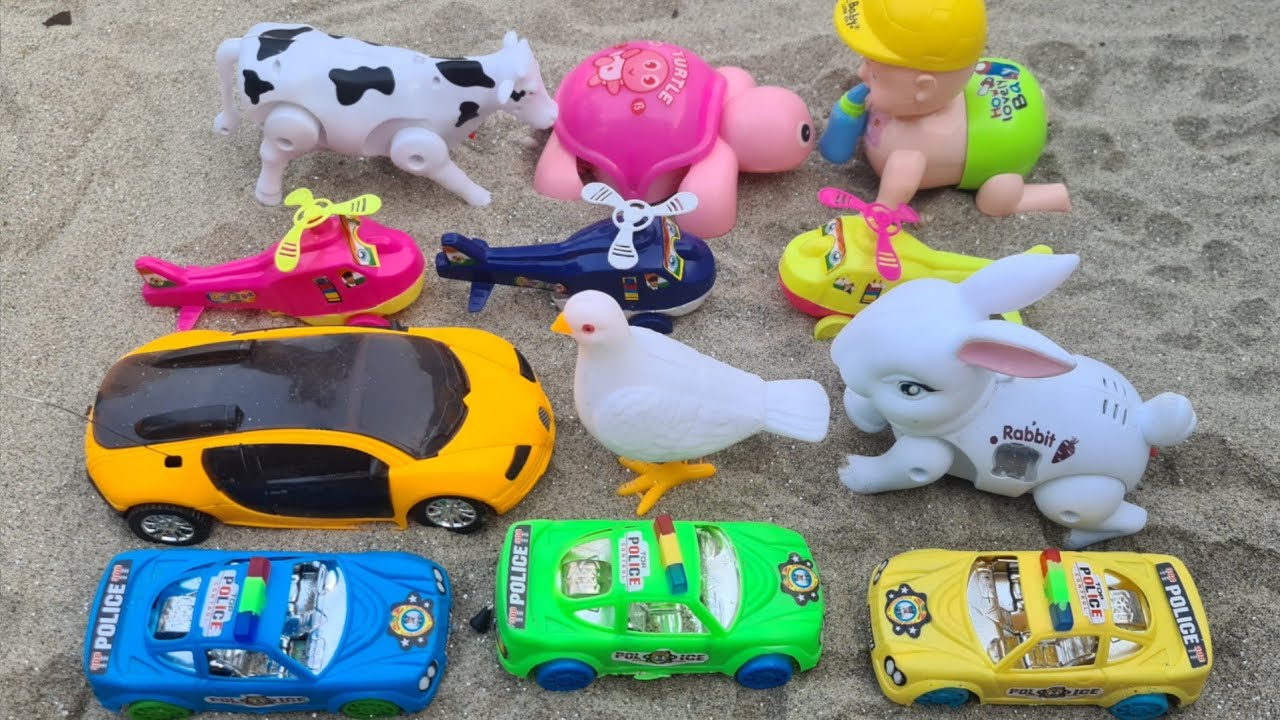 Toy JCB wala video, auto rickshaw, ambulance, rabbit, helicopter ...