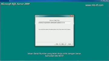 Instalasi SQL Server 2000 di Windows7