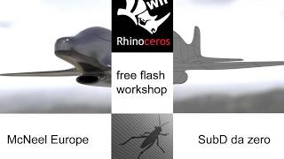 Flash Workshop Rhino 7 WIP  SubD da zero. Episode 1 (Italiano)