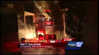 4 Alarm fire at Walworth County egg farm