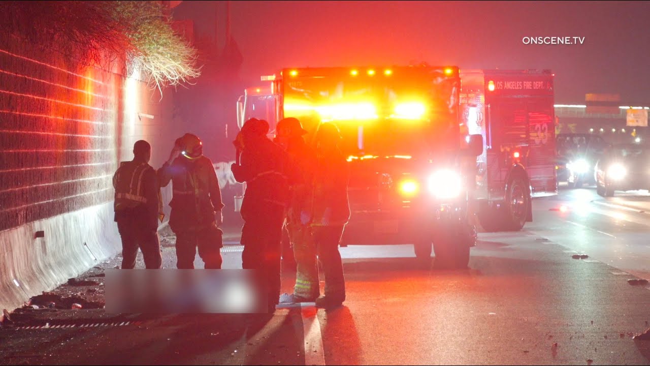 Pedestrian Fatally Struck On 110 Freeway | South LA - YouTube