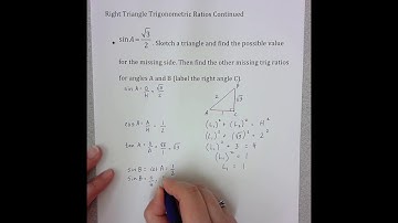 Math 2 - Module 6.8 Right Triangle Trigonometric Ratios (Part 2)