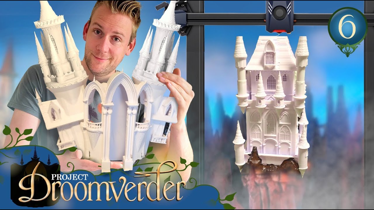 3Dprint kasteel DroomVlucht Deel 6 ► EMIEL SCHAAP ◄ #Efteling Serie #bouwen #3dkasteel #3dprinting