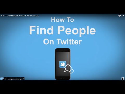 Come trovare persone su Twitter - Twitter punta # 28
