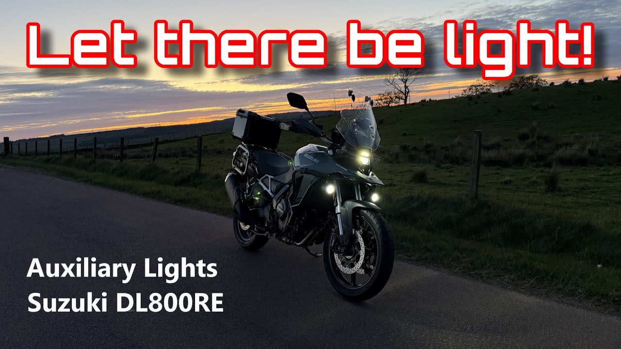 Spotlight fitting Suzuki DL800RE V Strom