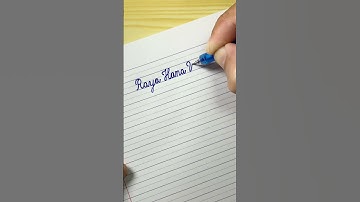 "Raya Hana Vandelew" Beautiful name in Cursive writing | #Shorts
