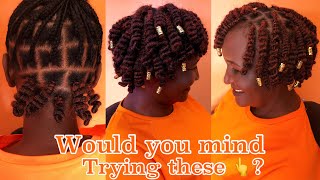 Would you mind trying these? Spirals on braids || Fluffy Kinky Styles