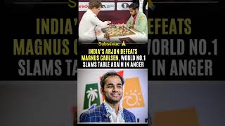 Arjun Erigaisi defeated World No. 1 Magnus Carlsen in Chess Grand Slam Final. #chess #shorts