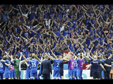 Viking clapping of Iceland fans