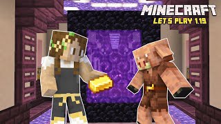 Safely Gathering Materials in the Nether | Minecraft Let's Play 1.19