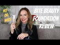 NEW BITE BEAUTY FOUNDATION 1st IMPRESSION &amp; REVIEW!!!