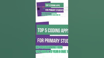 Top 5 Coding Apps for Primary Students | Make them Pros https://youtu.be/AVvxaUAKEQA