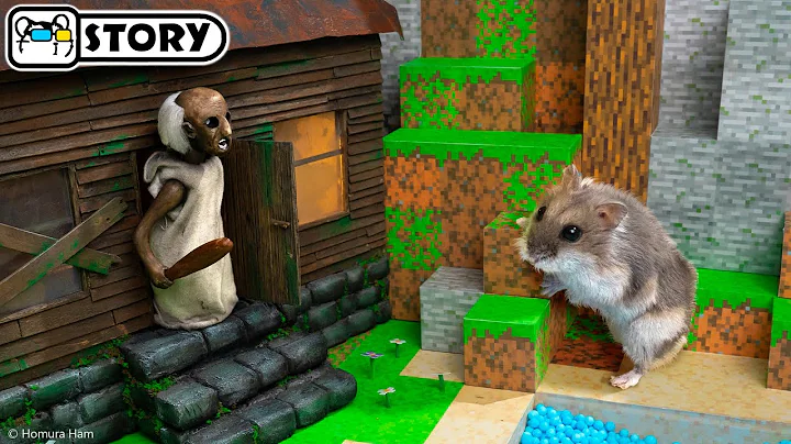 Hamster vs Granny in the Minecraft Dungeons - Obsidian Pinnacle 🐹 Homura Ham Pets
