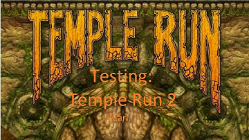 My first video English + Testing Temple Run 2