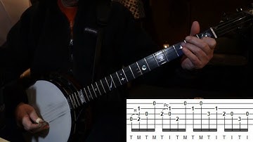 Bluegrass Banjo Licks - Traditional sounding lick in C with a bluesy end tag