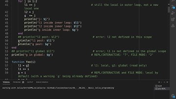 SPMLJ 01 JULIA1 4A   Control flow and functions Part A   Variables scope