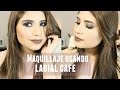 TUTORIAL DE MAQUILLAJE CON LABIAL CAFE? |  Carolina Altamirano