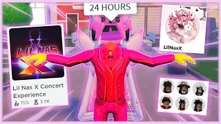 Becoming LIL NAS X for 24 hours... (roblox)