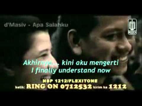 Beautiful Indonesian song: Apa Salahku (What Have I Done Wrong) - by D