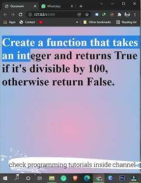 #shorts #Programming #python exercise checking divisibility by using a ...
