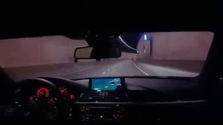 Bmw 440i (F32)  tunnel run with some exhaust sounds M Performance