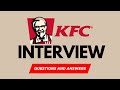Top 25 KFC Interview Questions and Answers