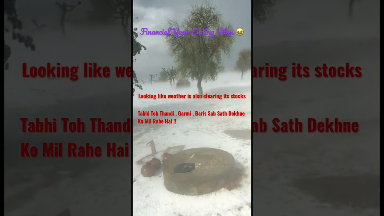 Snowfall in Rajasthan|| Bhagwan Is month mein or kya baki reh gaya😜! 