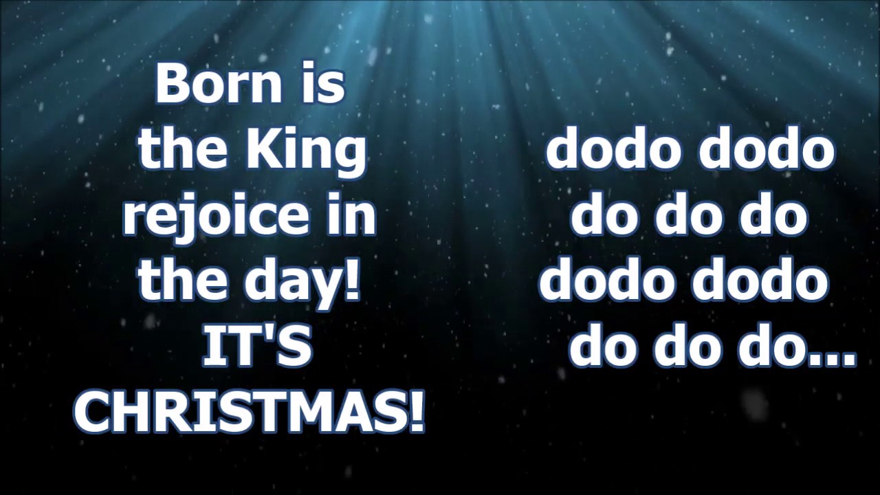 Born Is The King It s Christmas Hillsong Instrumental And Lyrics 