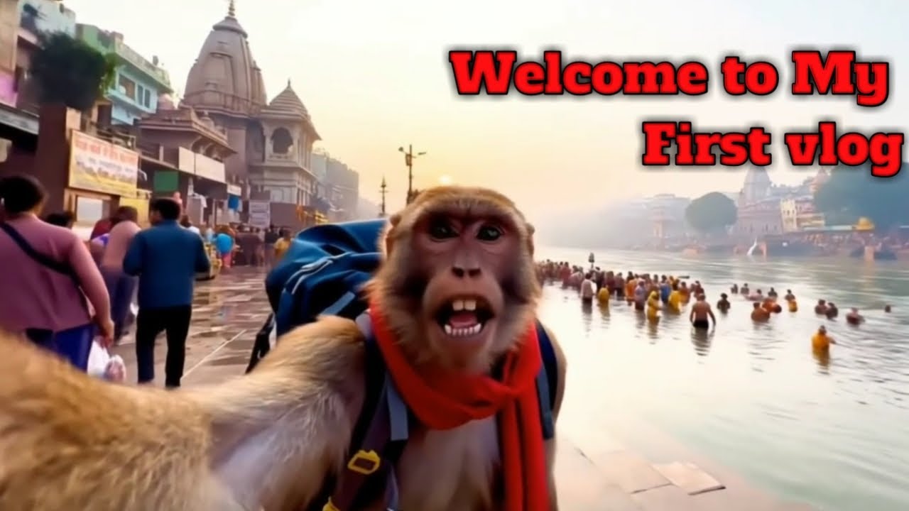 MY FIRST VLOG || MONKEY BLOG ON HARIDWAR #vlog #haridwarvlog#monkeyvlog ...