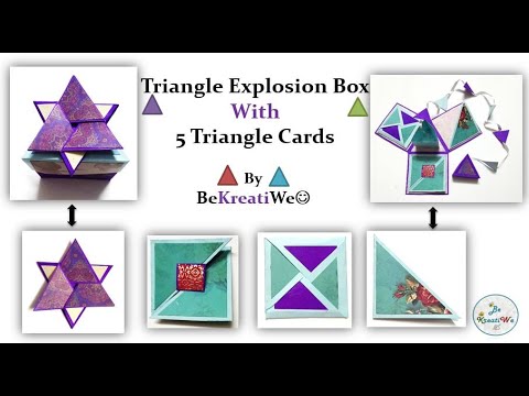 5 Pop Up Card Ideas Tutorial for Scrapbook / Explosion Box, 5 Min Paper  Crafts - By BeKreatiWe :)