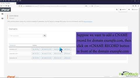 How to add CNAME Record in cPanel using the DNS Zone Editor with HostPinnacle