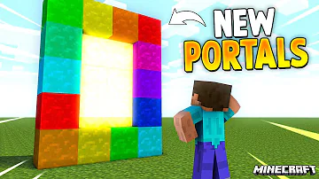 Minecraft But There are NEW CUSTOM PORTALS...