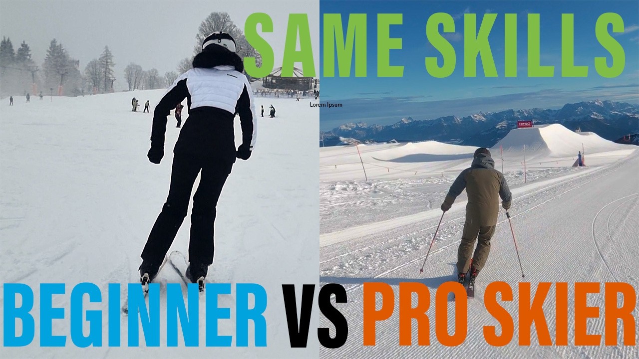 Same Skill, Different Level: Beginner vs Expert Skiing