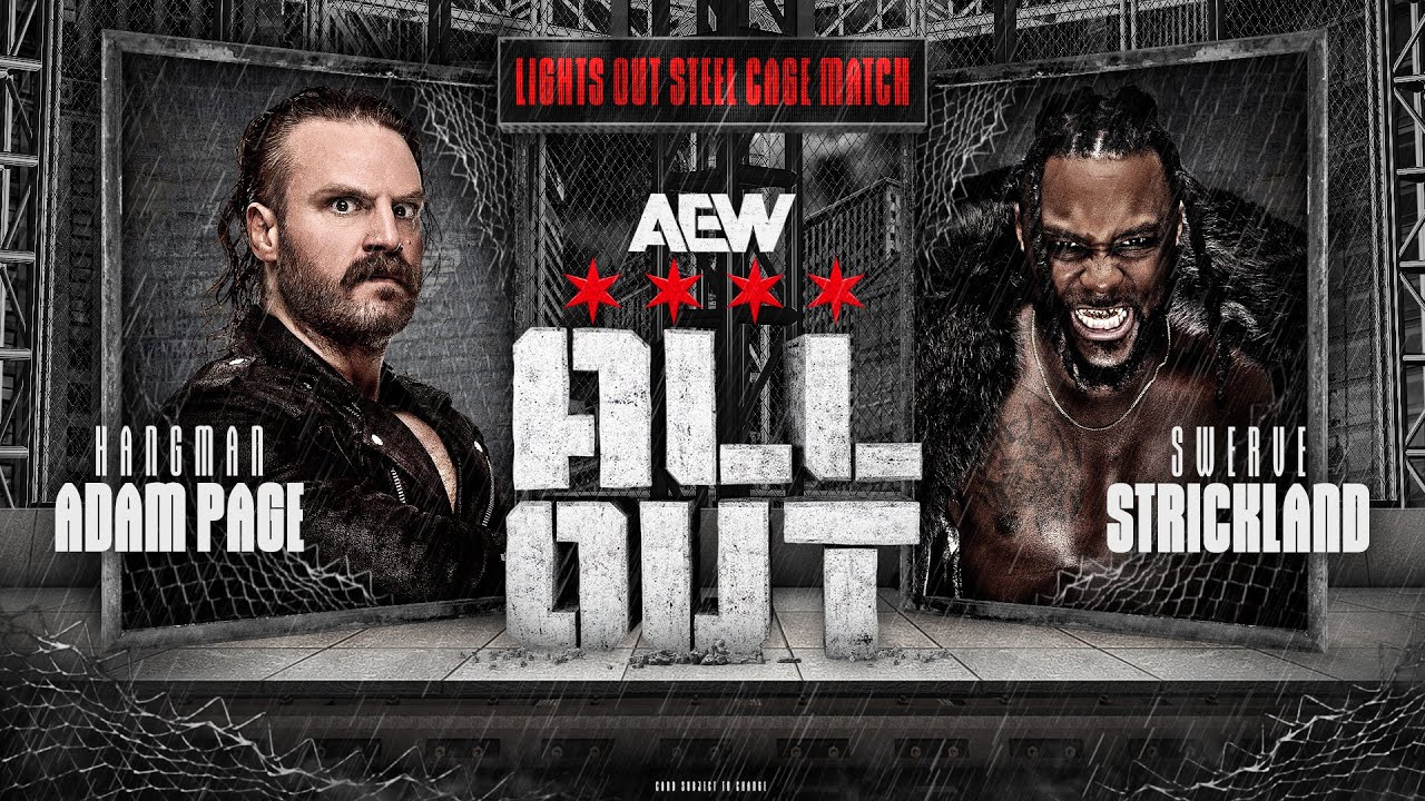 FULL MATCH: Hangman Adam Page vs Swerve Strickland. Lights Out Steel Cage! | AEW All Out 2024