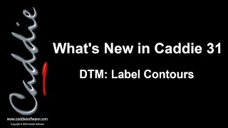 DTM Label Contours