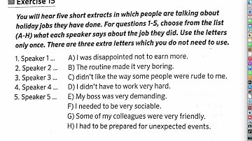 MULTILEVEL LISTENING PART 3 EXERCISE 15PART 2
