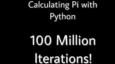 Calculating Pi for Pi day