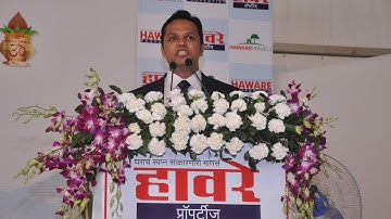 Haware Properties has adopted a school - Announcement by Shri Amit Haware