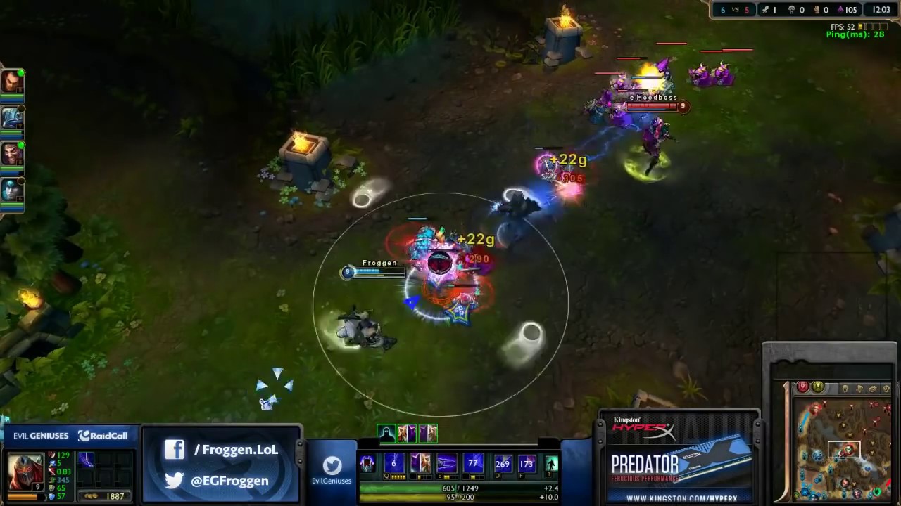 EG Froggen - Zed mid lane (2500Elo) (Diamond l)