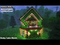 Minecraft Relaxing Longplay - Rainy Lake House - Cozy Build Lake House ( No Commentary ) 1.19