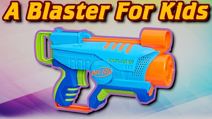 Nerf Elite Junior Flyer Foam Kids Toy Blaster with 5 Darts