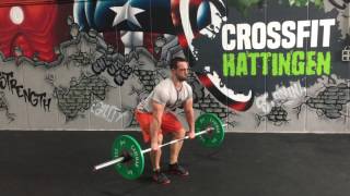 CrossFit Hattingen - Two part pausing power clean - above and below knee