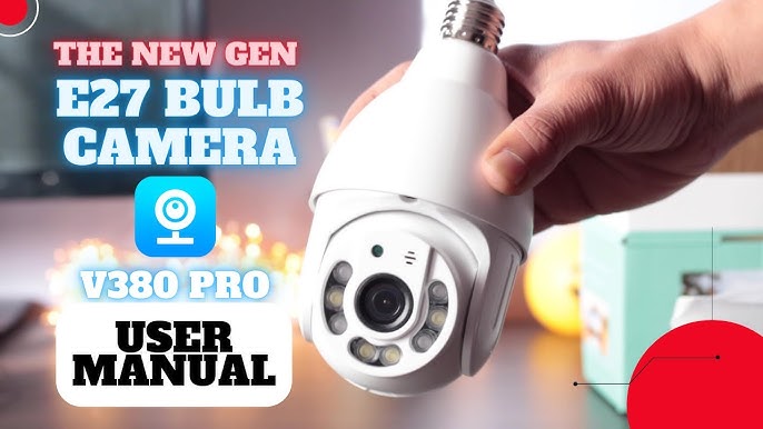 LaView LV-PWL2-B Light Bulb Security Camera 2 Pak 4MP 5G & 2.4 Color  Open Box