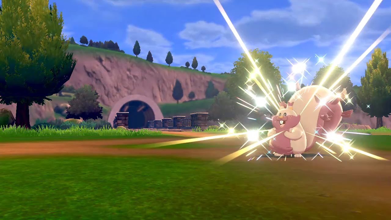 Shiny Greedent in Pokémon Sword