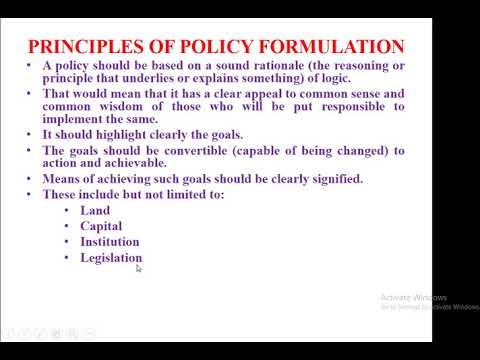 what does assignment of policy means