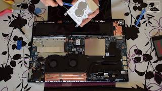 Lenovo Y520 SSD Upgarde Disassembly Assembly SSD Desmontaje Montaje SSD Montare - YouTube