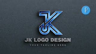 J K Professional Logo Design Tutorial | Pixellab Tutorial (Step By Step) JK logo design screenshot 4